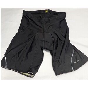 Nishiki Cycling Shorts Women Medium Black Excellent Padded Reflective Biking